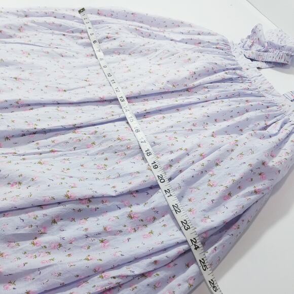 Mable Ditsy Floral Ruffle Tiered Maxi Dress Fit and Flare side Pockets - Picture 6 of 14